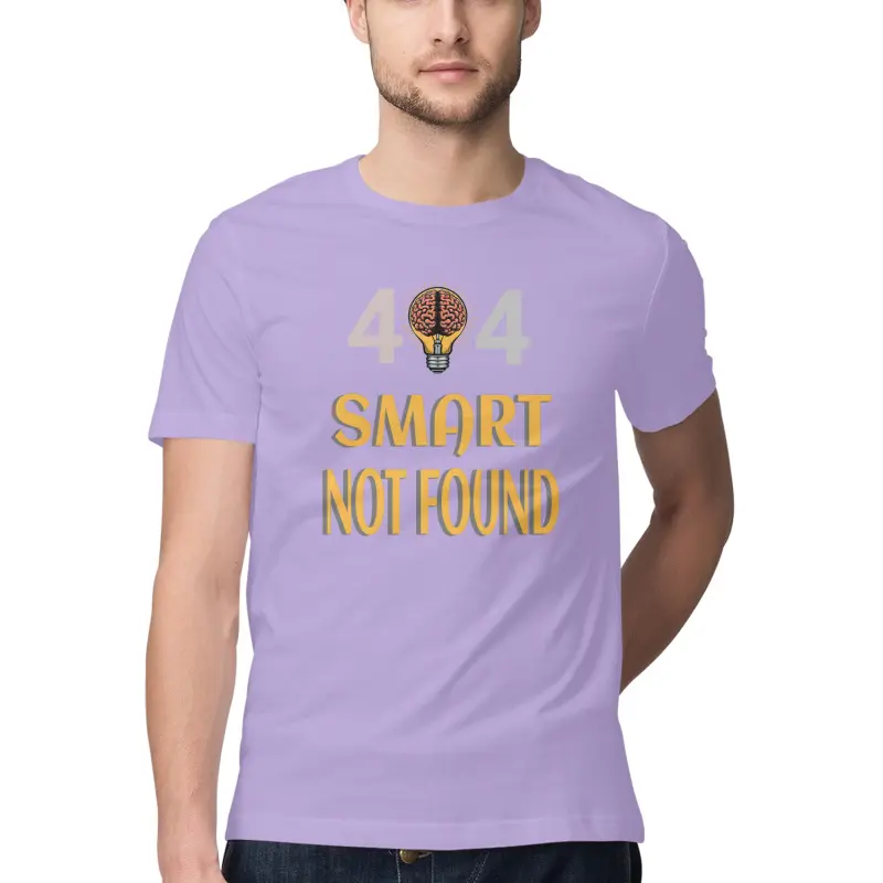 404 Smart Not Found – Men’s Half Sleeve Round Neck T-Shirt - Image 4