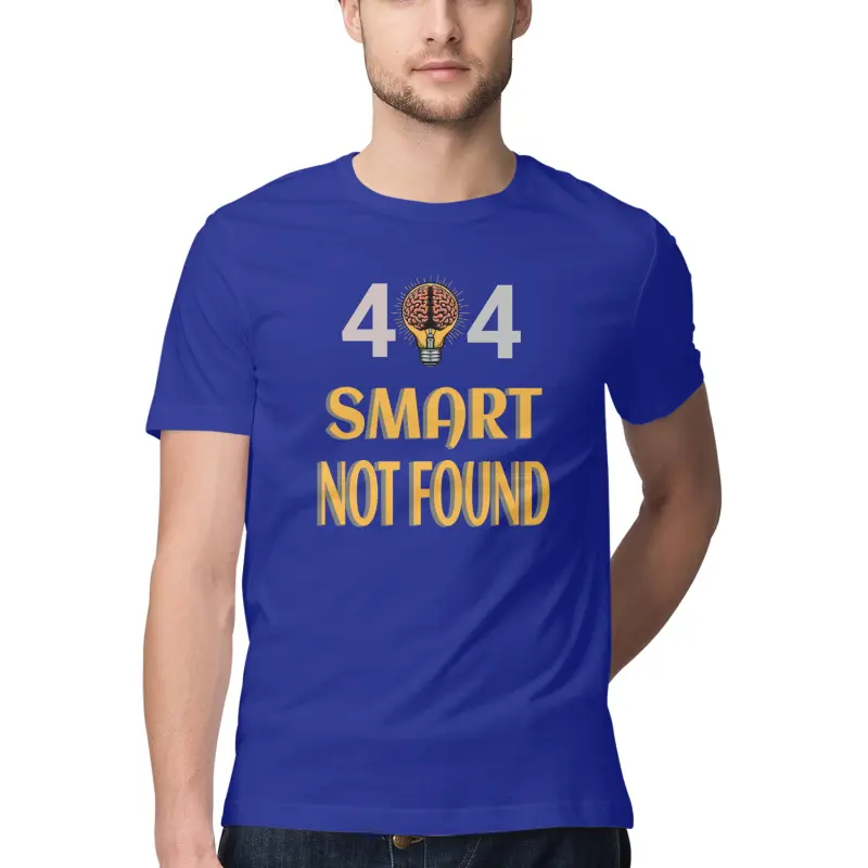 404 Smart Not Found – Men’s Half Sleeve Round Neck T-Shirt - Image 10
