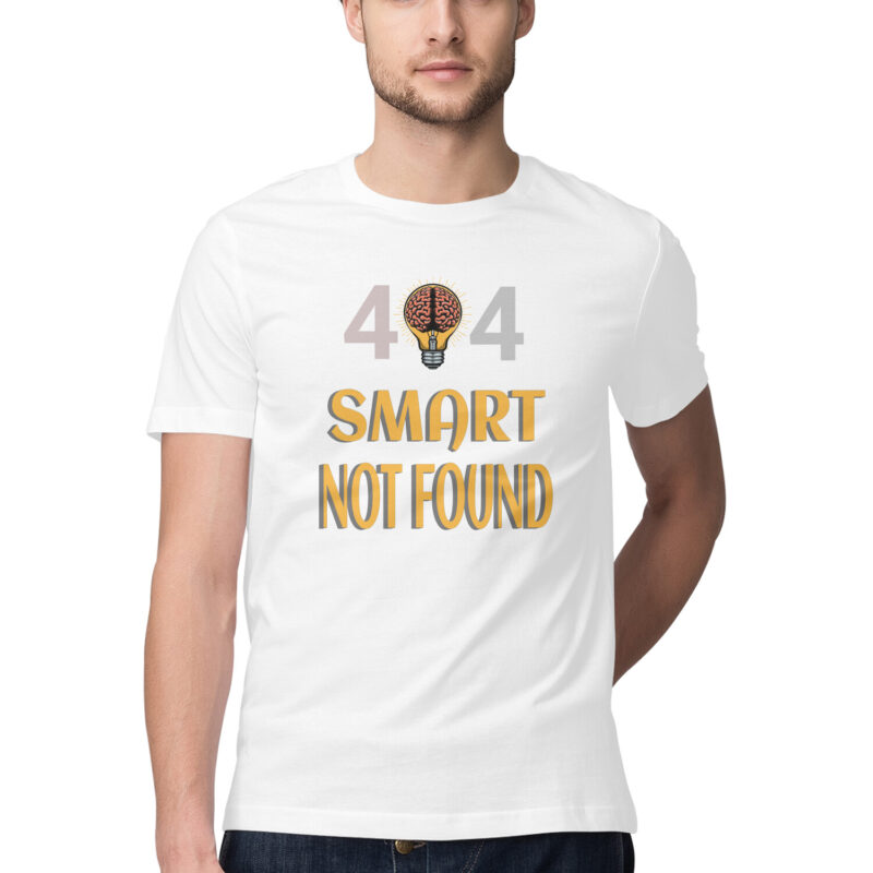 404 Smart Not Found – Men’s Half Sleeve Round Neck T-Shirt - Image 11
