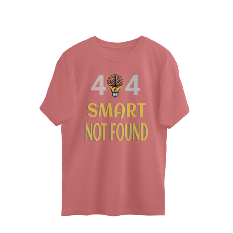 404 Smart Not Found.– Men’s Oversized T-shirts - Image 2