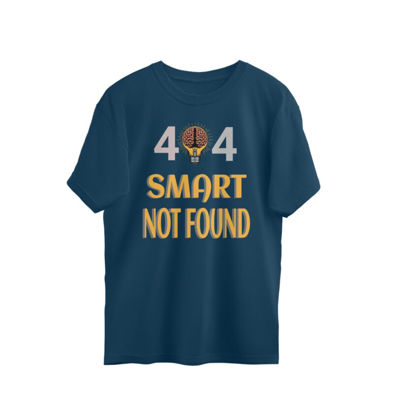 404 Smart Not Found.– Men’s Oversized T-shirts - Image 4