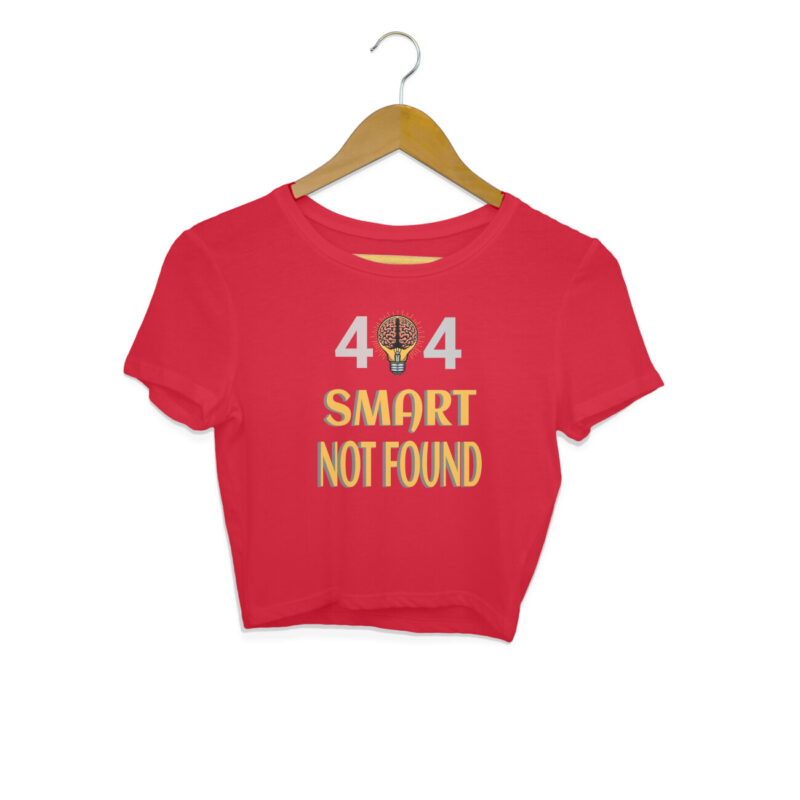 404 Smart Not Found.– Women's Crop Tops - Image 6