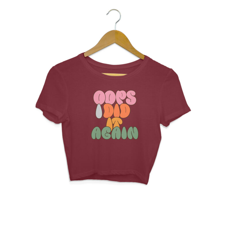 Oops I Did It Again Crop Top – Women’s - Image 4