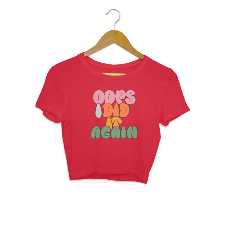 Oops I Did It Again Crop Top – Women’s - Image 9