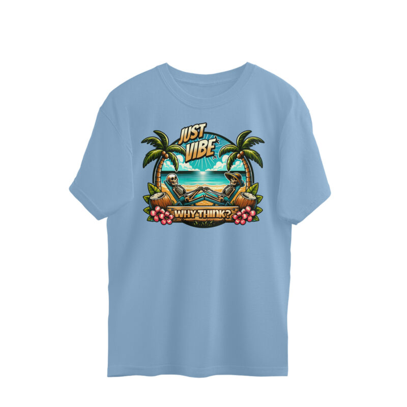 Why Think? Just Vibe Oversized T-shirt – Men’s - Image 4