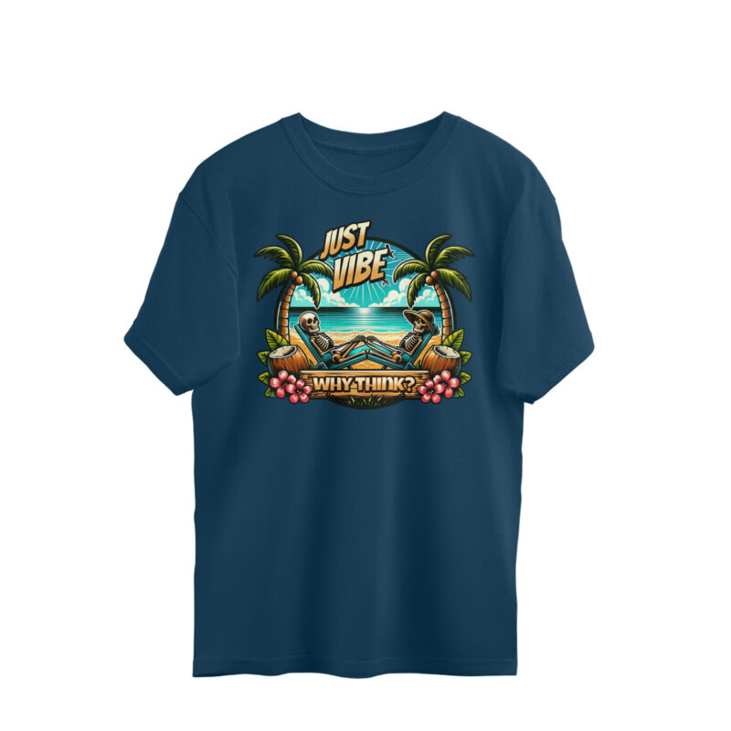 Why Think? Just Vibe Oversized T-shirt – Men’s - Image 5