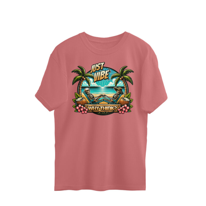 Why Think? Just Vibe Oversized T-shirt – Men’s - Image 6