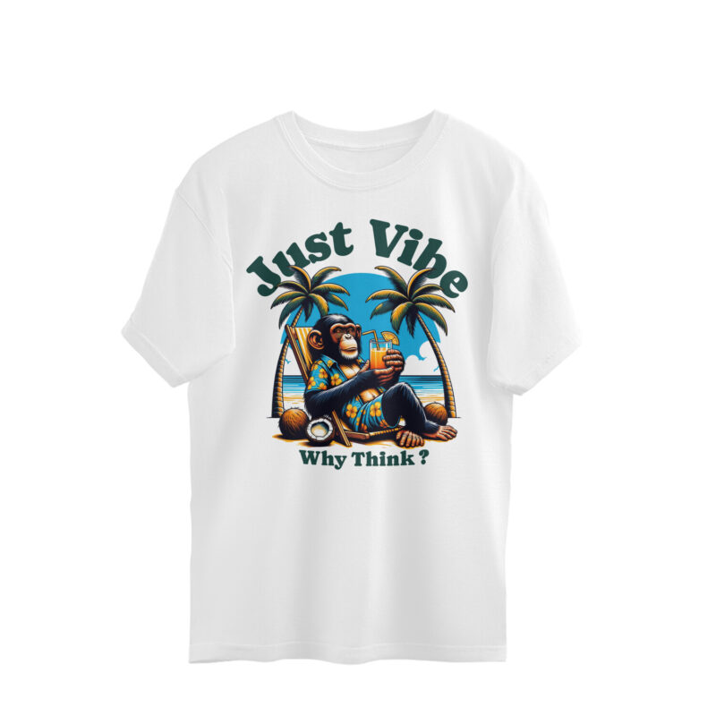 Why Think? Just Vibe Oversized T-shirt – Men’s