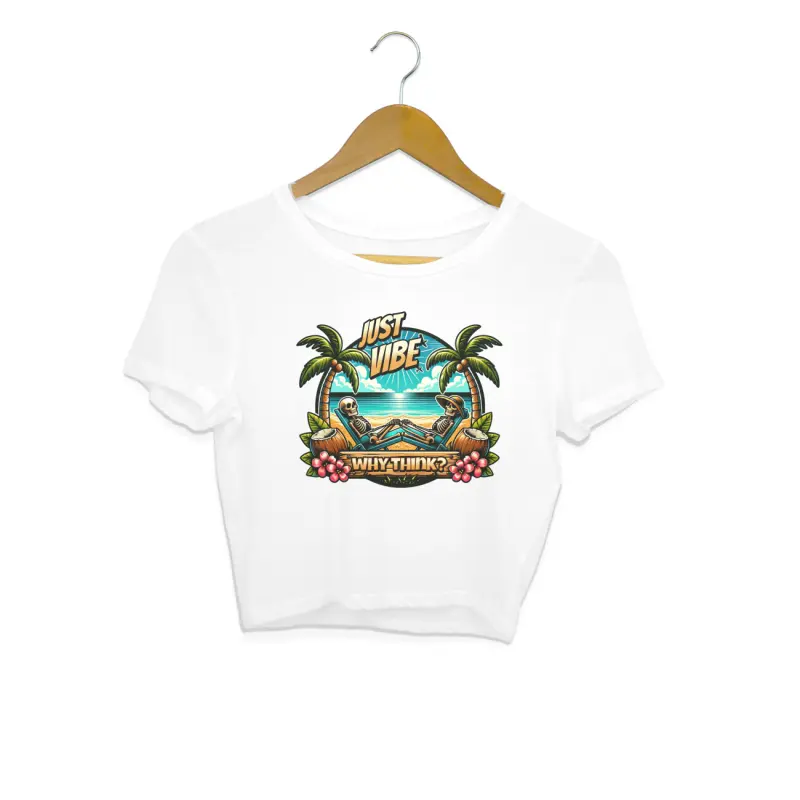 Why Think? Just Vibe Crop Top – Women’s - Image 7