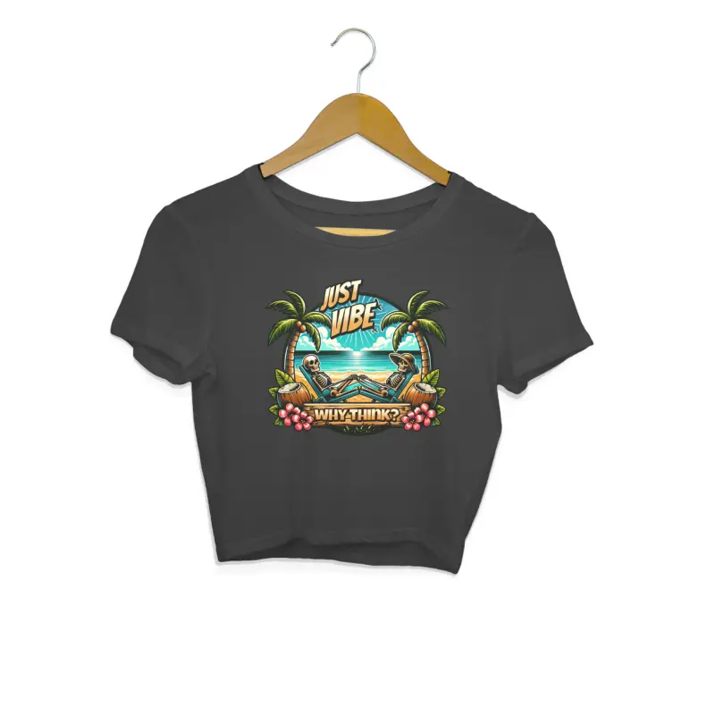 Why Think? Just Vibe Crop Top – Women’s - Image 8