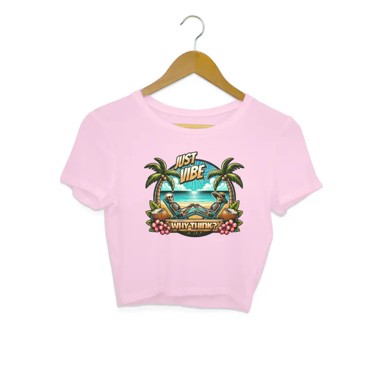Why Think? Just Vibe Crop Top – Women’s - Image 9