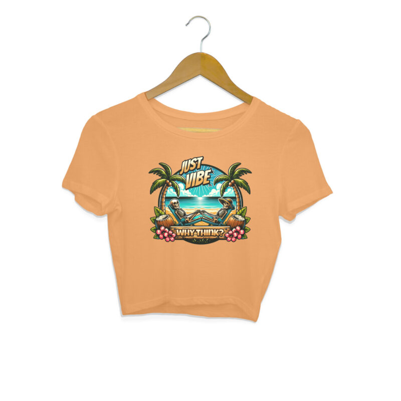 Why Think? Just Vibe Crop Top – Women’s - Image 4