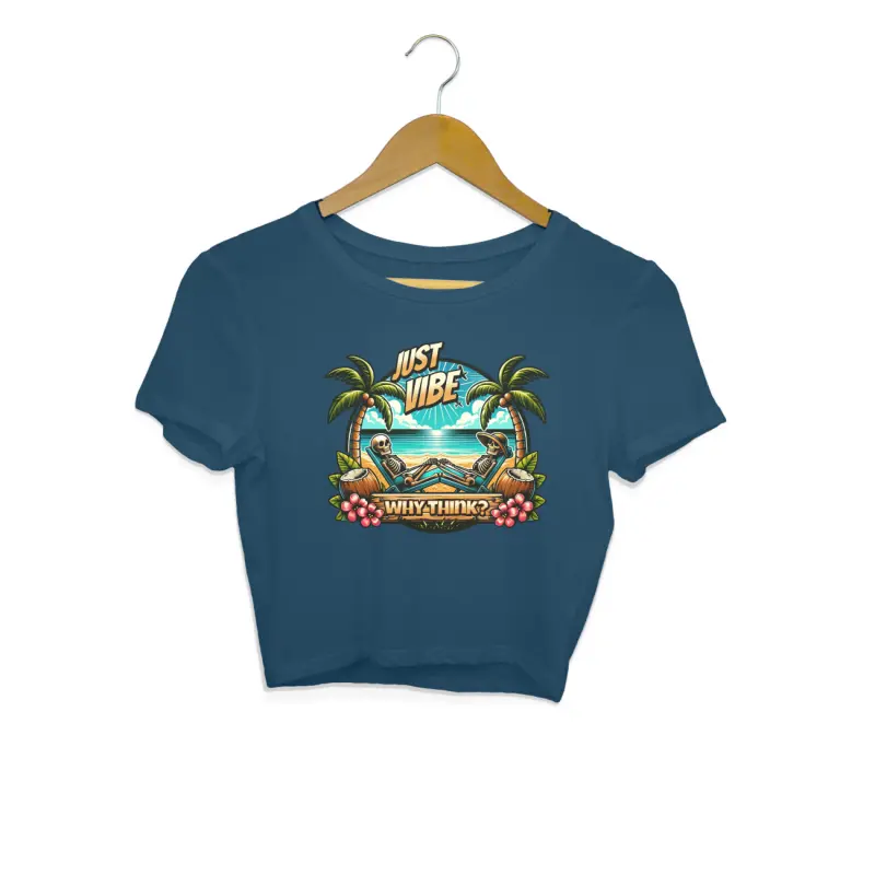 Why Think? Just Vibe Crop Top – Women’s - Image 5