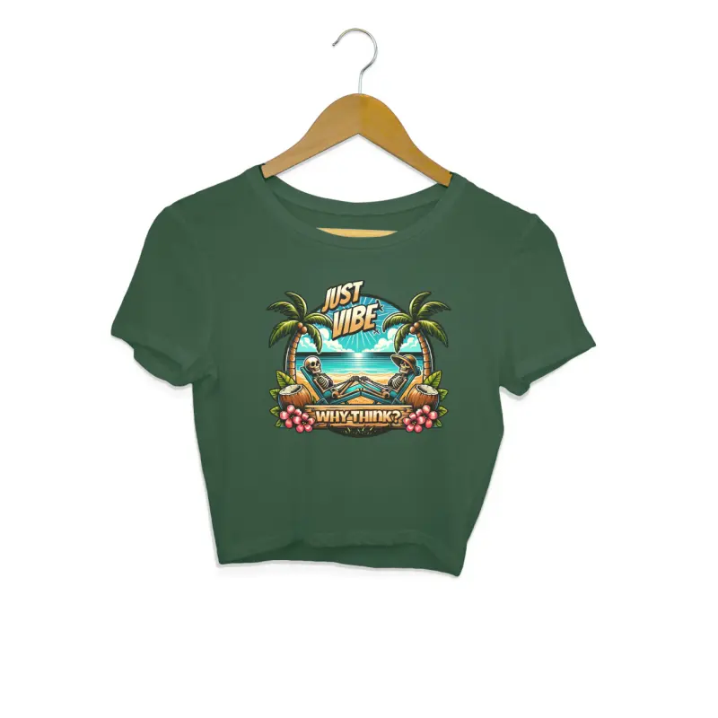 Why Think? Just Vibe Crop Top – Women’s - Image 6