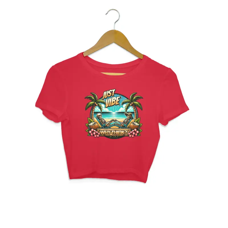 Why Think? Just Vibe Crop Top – Women’s - Image 11