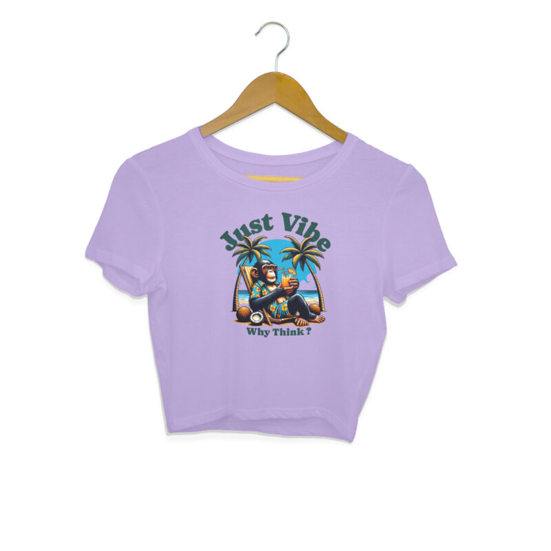 Why Think? Just Vibe Crop Top – Women’s - Image 4