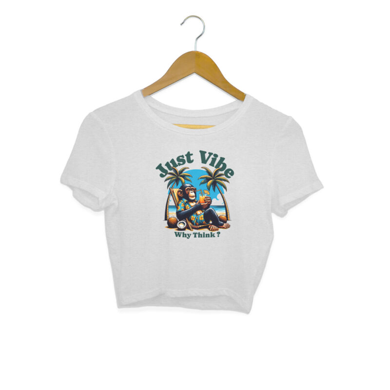 Why Think? Just Vibe Crop Top – Women’s - Image 6