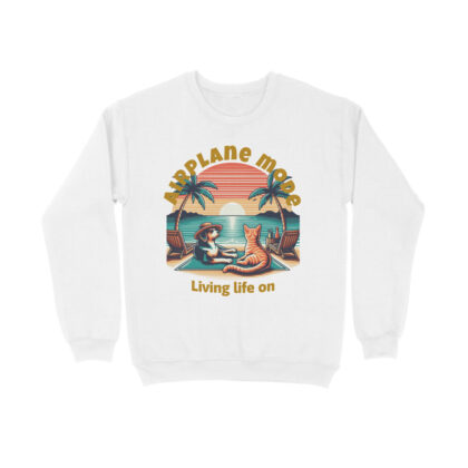 Living Life on Airplane Mode Sweatshirt – Men’s Full Sleeve