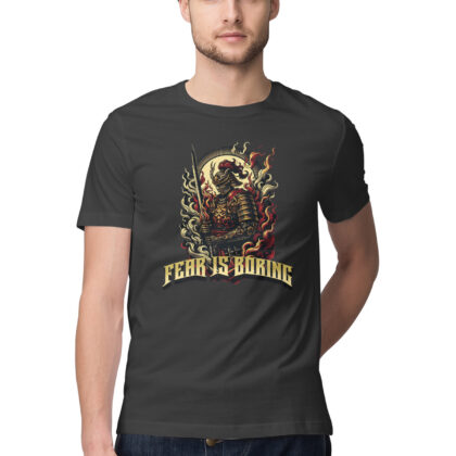 Fear is Boring T-shirt – Men’s Half Sleeve Round Neck