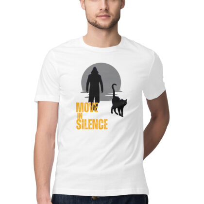 Move in Silence T-shirt – Men’s Half Sleeve Round Neck