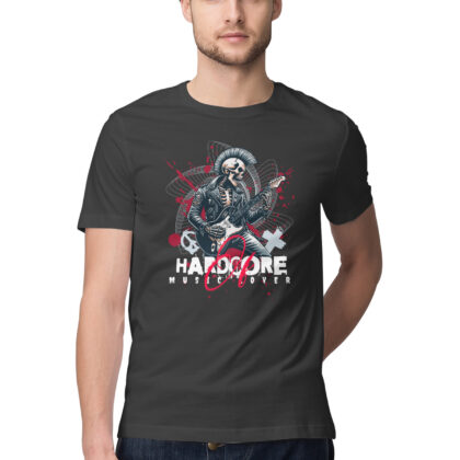 Hardcore Music Lover T-shirt – Men’s Half Sleeve Round Neck