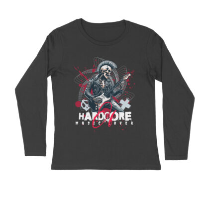 Hardcore Music Lover Full Sleeve T-shirt – Men’s Round Neck