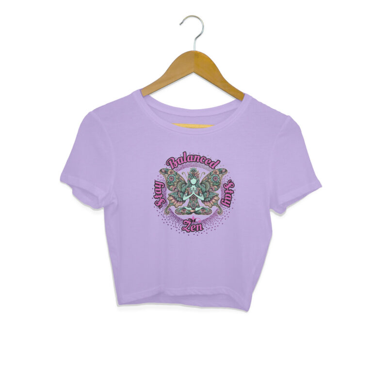 Stay Balanced, Stay Zen Crop Top – Women’s - Image 8