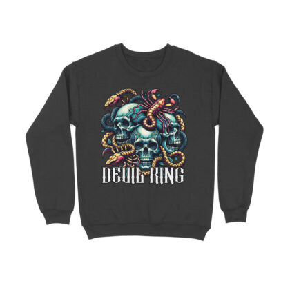 Devil King Men’s Full Sweatshirt – Bold & Stylish