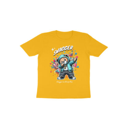 Swagger in Every Step - Toddler Half Sleeve Round Neck T-Shirt | Stylish & Comfy