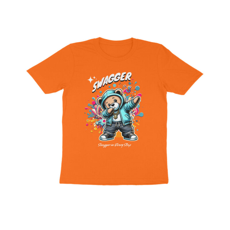 Swagger in Every Step - Kids Half Sleeve Round Neck T-Shirt | Stylish & Comfortable - Image 13