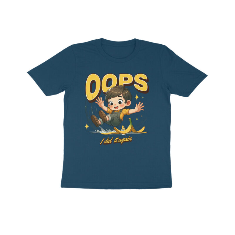 Oops I Did It Again - Kids Half Sleeve Round Neck T-Shirt | Playful & Comfy - Image 11