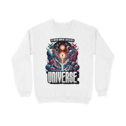 The Universe Whispers, Listen Closely - Men’s Full Sweatshirts | Inspirational Comfort