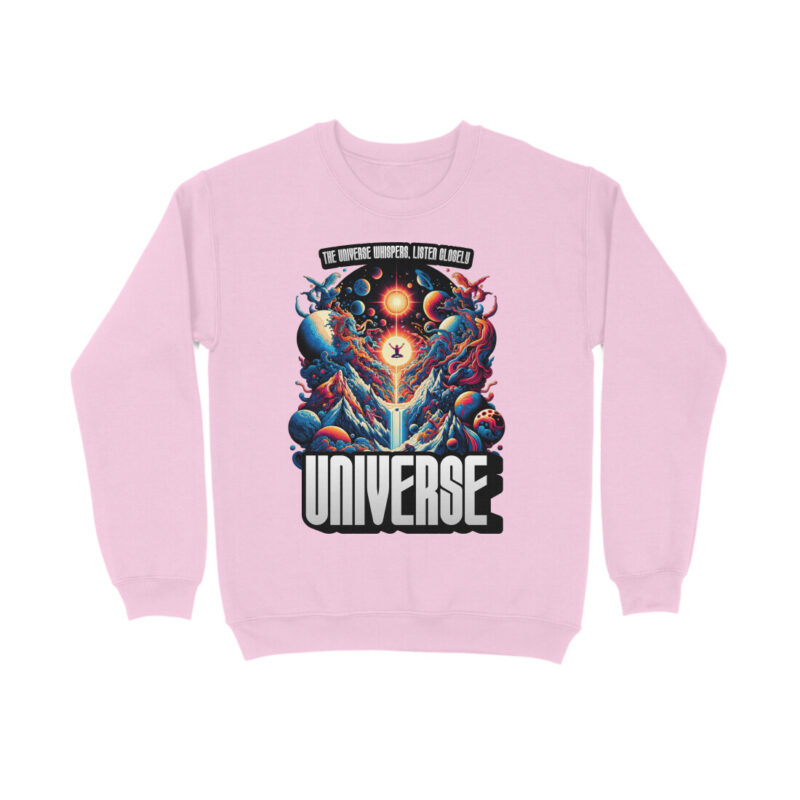 The Universe Whispers, Listen Closely - Men’s Full Sweatshirts | Inspirational Comfort - Image 6