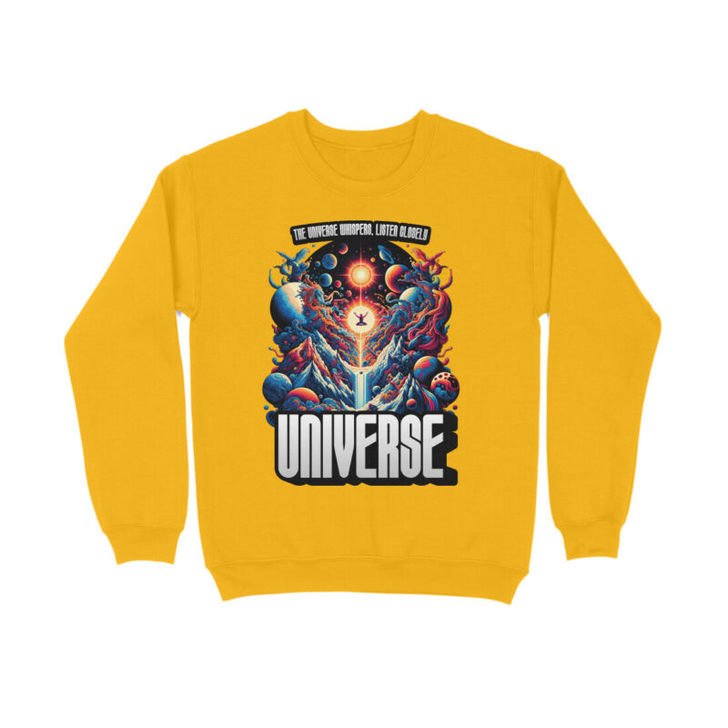 The Universe Whispers, Listen Closely - Men’s Full Sweatshirts | Inspirational Comfort - Image 7