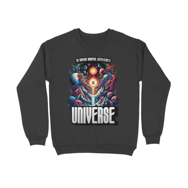 The Universe Whispers, Listen Closely - Men’s Full Sweatshirts | Inspirational Comfort - Image 8