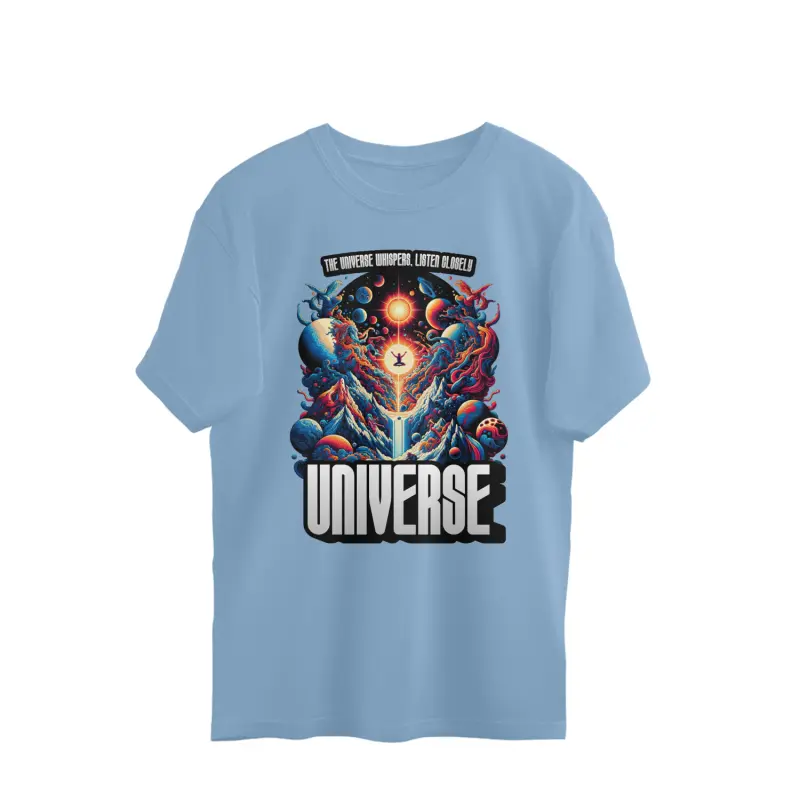 The Universe Whispers, Listen Closely - Men’s Oversized T-shirt | Comfortable and Inspirational - Image 5