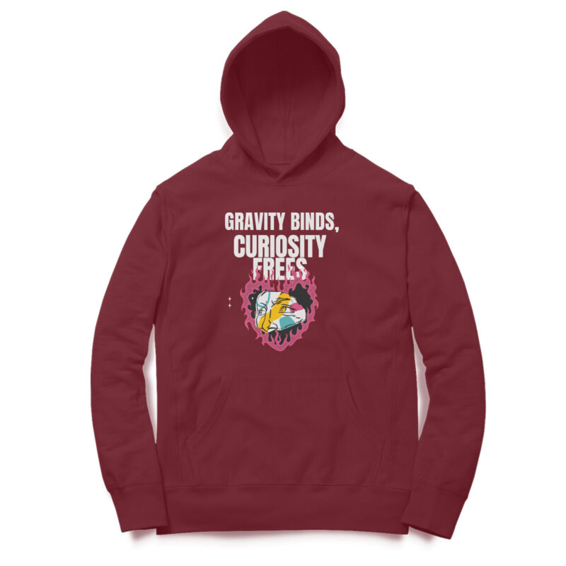 Gravity Binds, Curiosity Frees - Men’s Hoodies | Explore Limitlessly - Image 4