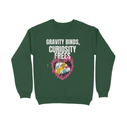 Gravity Binds, Curiosity Frees - Men’s Full Sweatshirts | Explore with Comfort