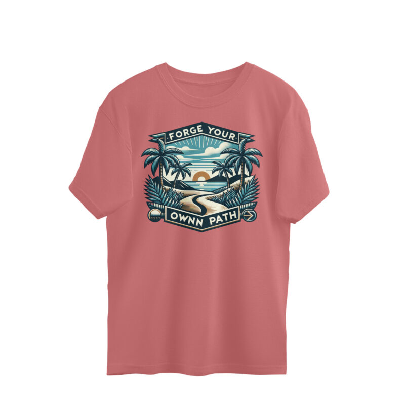 Forge Your Own Path - Men’s Oversized T-shirt | Bold & Comfortable - Image 3