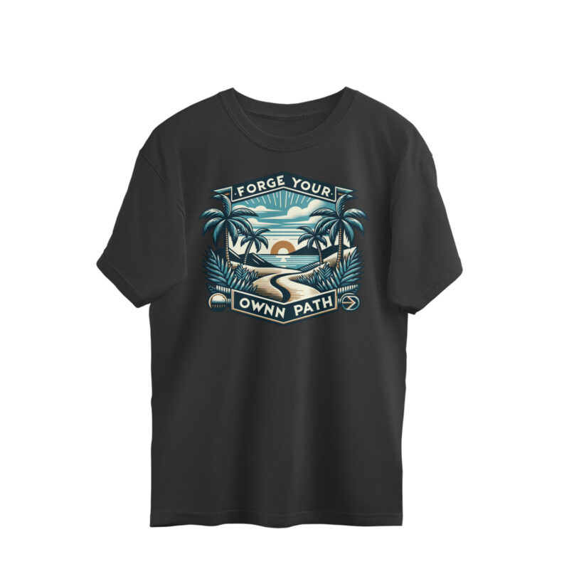 Forge Your Own Path - Men’s Oversized T-shirt | Bold & Comfortable - Image 4