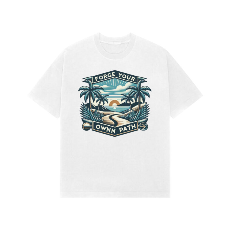 Forge Your Own Path - Men’s Premium Oversized T-shirt | Bold & Stylish - Image 2