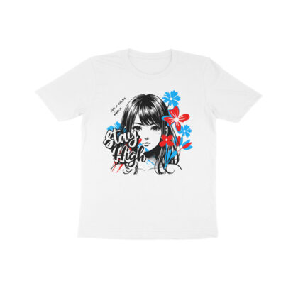 Stay High, Like a Child’s Giggle - Kids Half Sleeve T-Shirt | Playful & Comfy