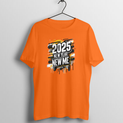 2025 New Year New Me! - Men’s Half Sleeve Round Neck T-Shirt | Fresh Start Fashion