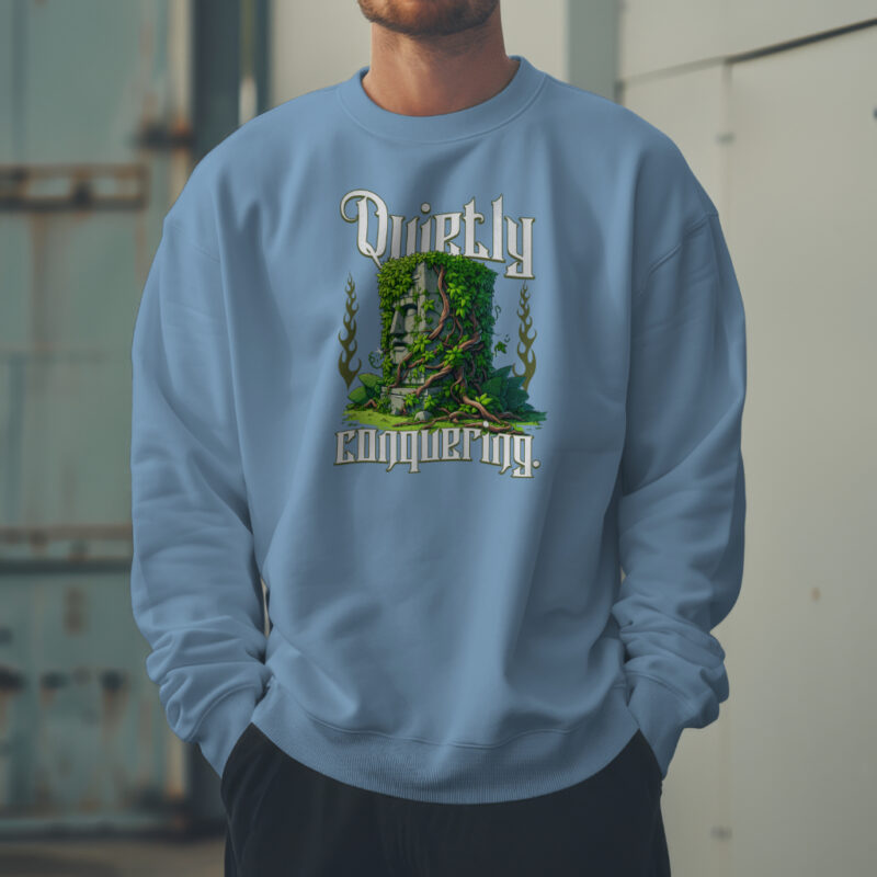 Quietly Conquering Premium Men’s Full Sweatshirt - Stylish and Warm