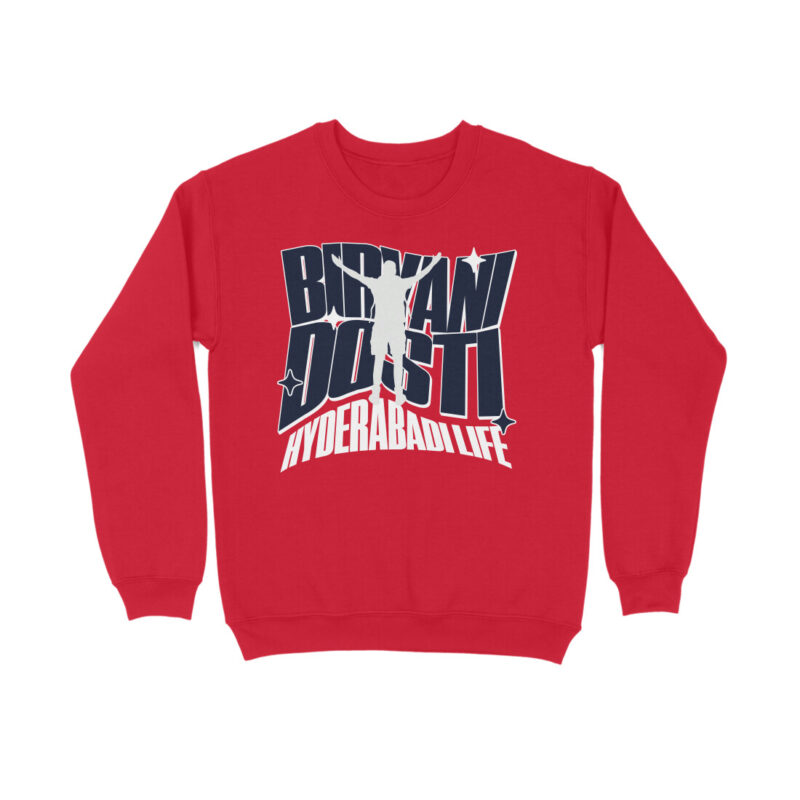 Biryani + Dosti = Hyderabadi Life! – Men’s Full Sweatshirts | Cozy & Proud - Image 3