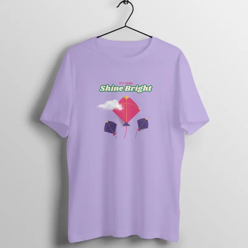 Pink Festive Kite T-Shirt – Men’s Half Sleeve Round Neck | Makar Sankranti & Mattu Pongal - Image 9