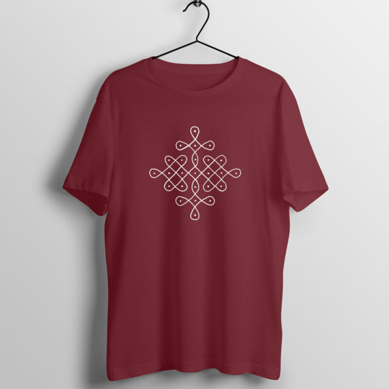 Tradition in Every Stroke - Men’s Half Sleeve T-Shirt | Rangoli Art & Makarsankranti Festivities - Image 6