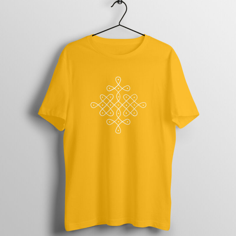 Tradition in Every Stroke - Men’s Half Sleeve T-Shirt | Rangoli Art & Makarsankranti Festivities - Image 9