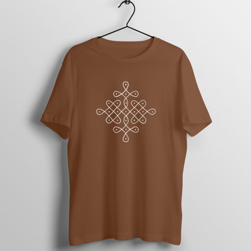 Tradition in Every Stroke - Men’s Half Sleeve T-Shirt | Rangoli Art & Makarsankranti Festivities - Image 10