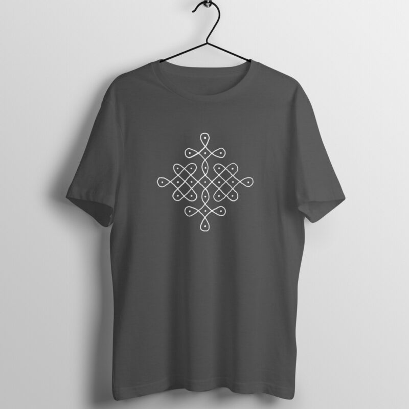 Tradition in Every Stroke - Men’s Half Sleeve T-Shirt | Rangoli Art & Makarsankranti Festivities - Image 11
